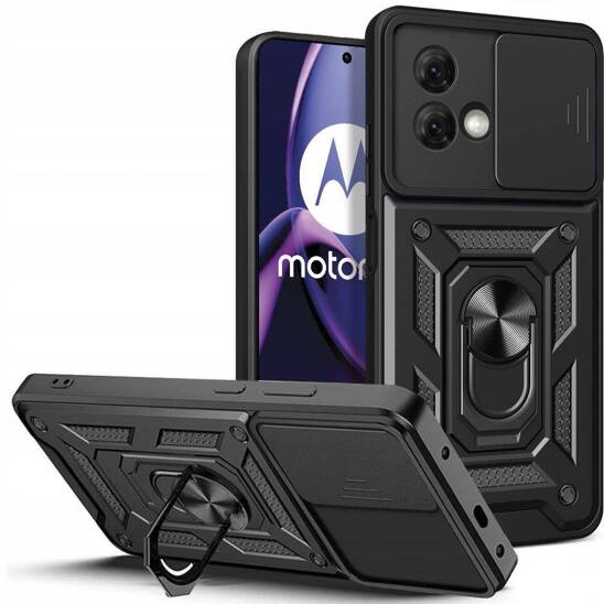 Etui MOTOROLA MOTO G84 5G Tech-Protect Camshield Pro czarne