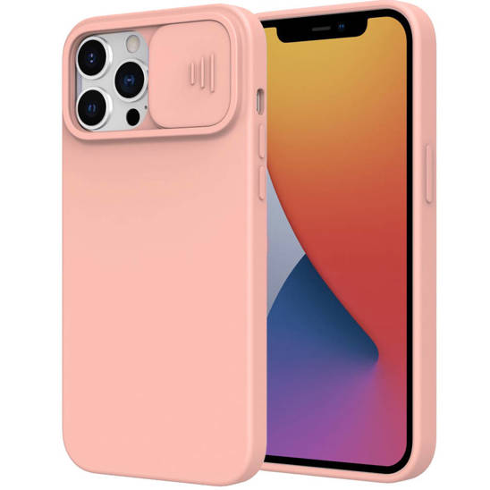 Etui REALME 9 PRO Silikonowe z Osłoną na Aparat Nexeri Silicone Lens brzoskwiniowe