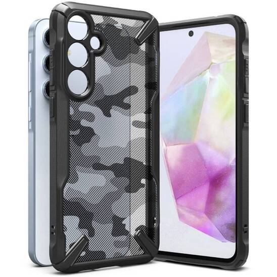 Etui SAMSUNG GALAXY A35 5G Ringke Fusion-X Camo czarne