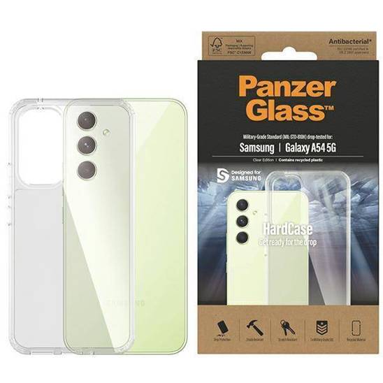 Etui SAMSUNG GALAXY A54 5G PanzerGlass HardCase Antibacterial Military transparentne