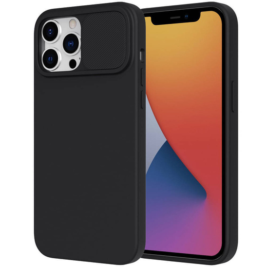 Etui SAMSUNG GALAXY A54 5G Silikonowe z Osłoną na Aparat Nexeri Silicone Lens czarne
