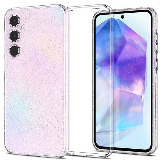 Etui SAMSUNG GALAXY A55 5G Spigen Liquid Crystal Glitter transparentne