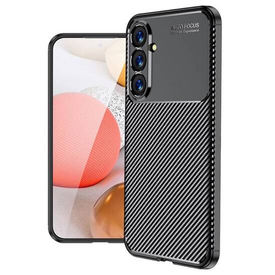 Etui SAMSUNG GALAXY S23 FE Pancerne Shockproof Nexeri Carbon Fiber czarne