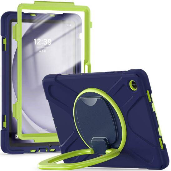 Etui SAMSUNG GALAXY TAB A9+ 11.0 Tech-Protect X-Armor granatowo-limonkowe