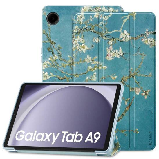 Etui SAMSUNG GALAXY TAB A9 8.7 Tech-Protect SmartCase Sakura niebieskie