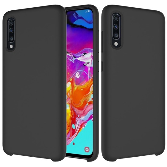 Etui Silicone case elastyczne silikonowe SAMSUNG GALAXY A50 czarne