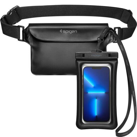 Etui Wodoodporne Spigen A621 Universal Waterproof Case & Waist Bag czarne