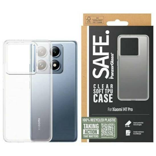 Etui XIAOMI 14T PRO SAFE by PanzerGlass Hardcase (SARTPUCG58319) transparentne