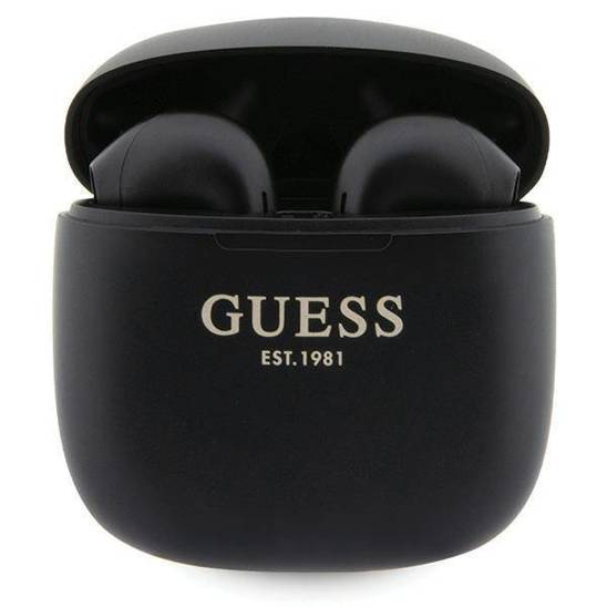 Guess słuchawki Bluetooth GUTWST26PSK TWS + stacja dokująca czarny/black Classic EST Logo