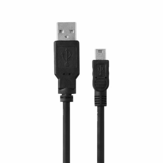 Kabel 1A 1m USB – Mini USB Bulk czarny