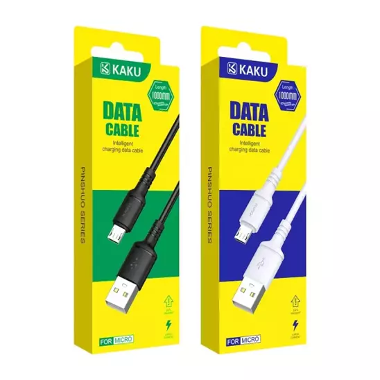 Kabel 2,8A 1m Micro USB Ładowanie i Przesył Danych KAKU Skin Feel Charging Data Cable MicroUSB (KSC-419) czarny