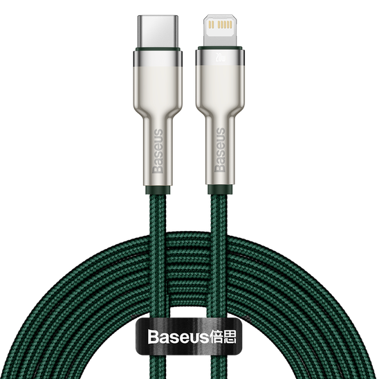 Kabel 20W 2m USB-C - Lightning Baseus zielony