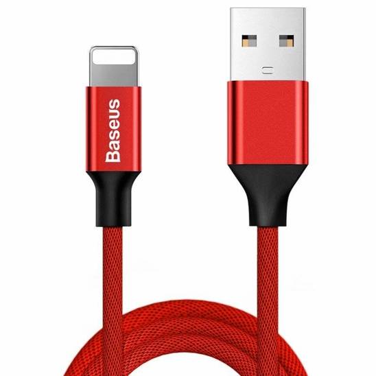 Kabel 2A 1.8m USB - Lightning Baseus Yiven czerwony