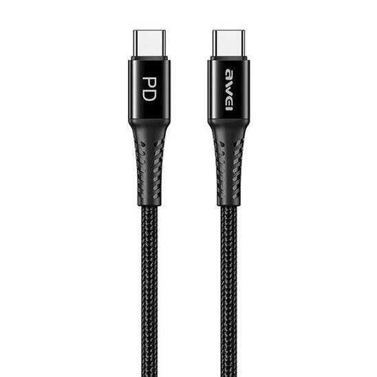 Kabel 60W 1m USB-C - USB-C AWEI CL-111T czarny