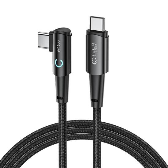 Kabel 60W 6A 2m USB-C - USB-C Tech-Protect Ultraboost ”L” szary