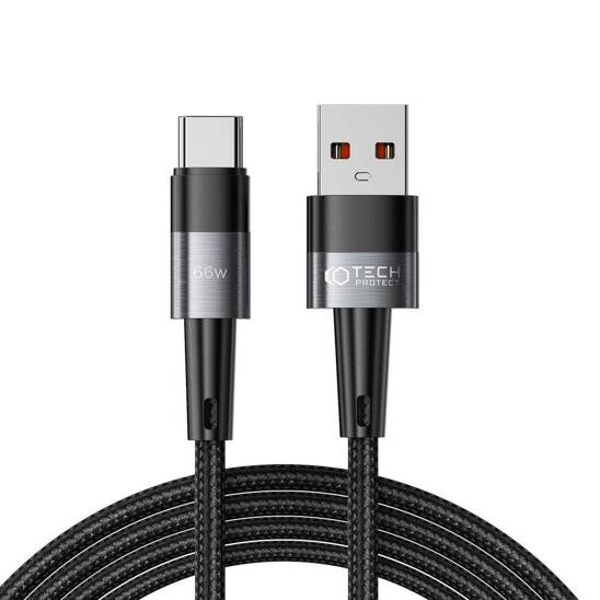 Kabel 6A 66W 2m PD USB - USB-C Tech-Protect UltraBoost szary