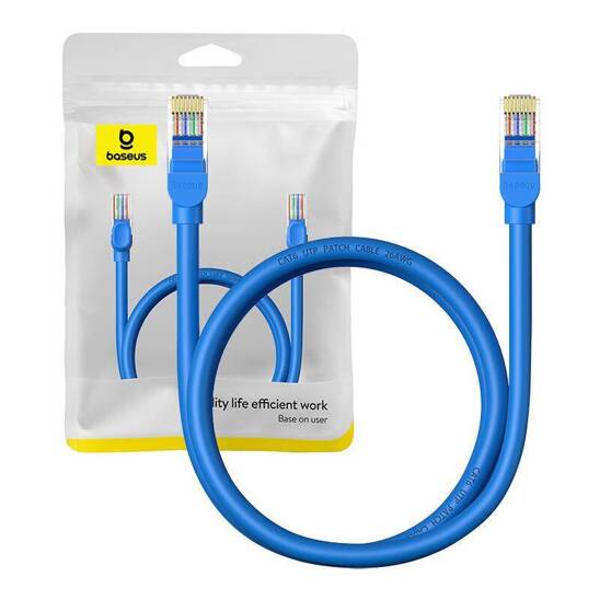 Kabel Sieciowy 1m Baseus Ethernet RJ45, Cat.6 niebieski