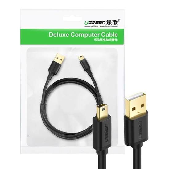 Kabel USB 2.0 UGREEN 10355B, męski, mini USB, 1m