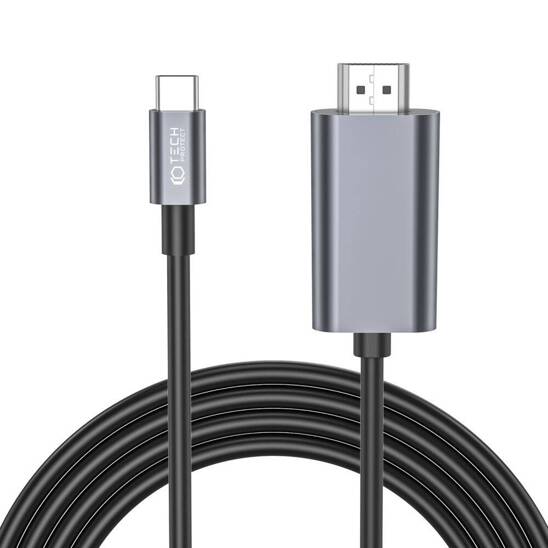 Kabel USB-C do HDMI 4K 60Hz 200cm Tech-Protect UltraBoost czarny