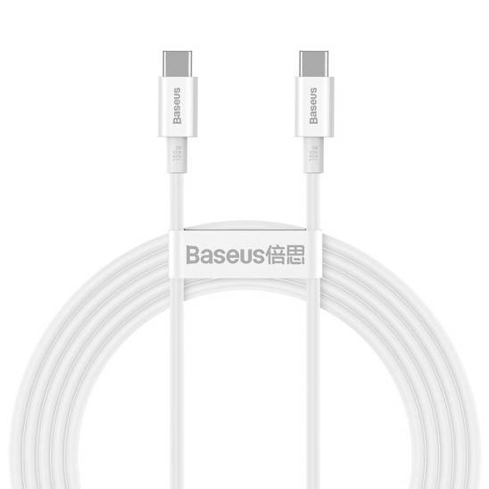 Kabel USB-C do USB-C Baseus Superior Series, 100W, 2m (biały)