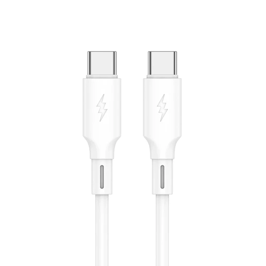 Kabel USB-C do USB-C Jellico B24 PD 60W 1m biały