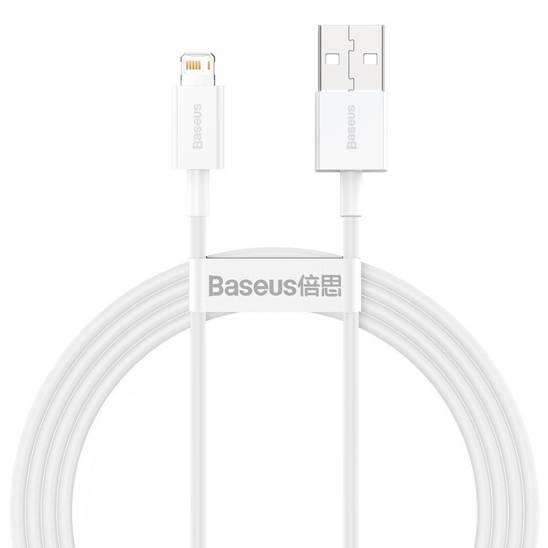 Kabel USB do Lightning Baseus Superior Series, 2.4A, 1.5m (biały)