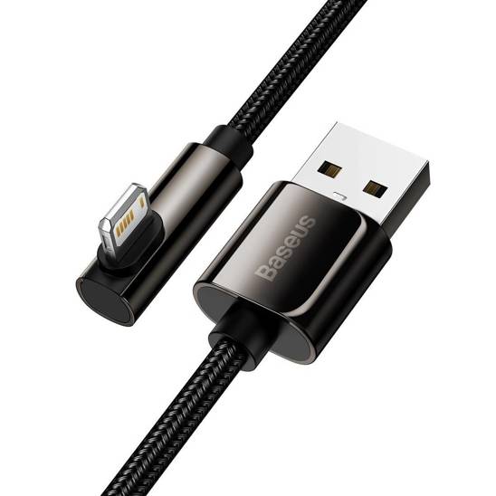 Kabel USB do Lightning kątowy Baseus Legend Series, 2.4A, 1m (czarny)
