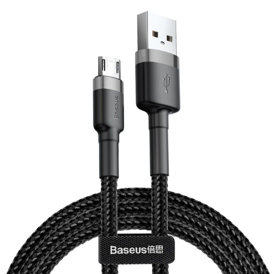 Kabel USB do Micro USB Baseus Cafule 2A 3m (czarno-szary)