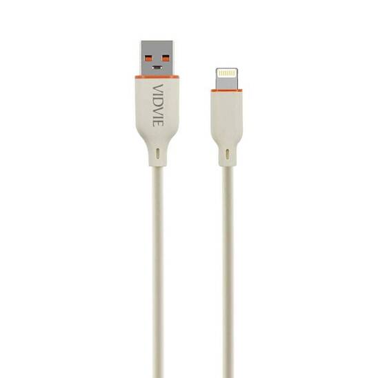 Kabel VIDVIE CB4028 USB/iPhone 3A, 1.2m beżowy