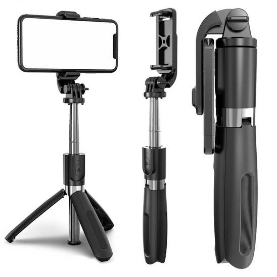 Kijek do Selfie Tripod Statyw na Telefon L02S czarny