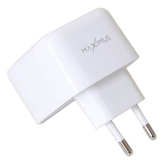 Ładowarka Sieciowa PD 35W 2x USB-C Maxximus Thunder biała