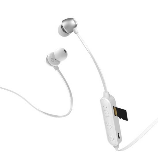 Magnetyczne Słuchawki Sportowe Bluetooth Bezprzewodowe KAKU Magnetic Sports Bluetooth Headset (KSC-411) białe