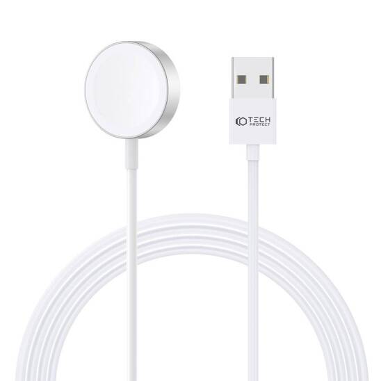 Magnetyczy Kabel USB do Apple Watch 1.2m Tech-Protect Ultraboost biały