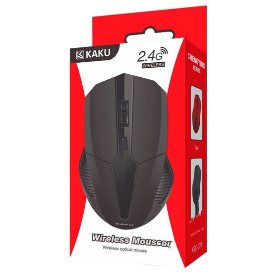 Myszka bezprzewodowa optyczna 4 przyciski KAKU Wireless Optical Mouse (KSC-378) czarna