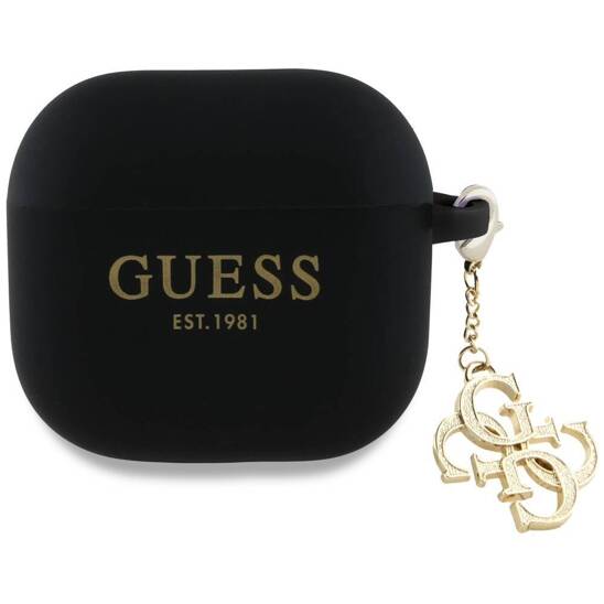 Oryginalne Etui APPLE AIRPODS 4 Guess 4G Charm Collection (GUA4LECG4K) czarne