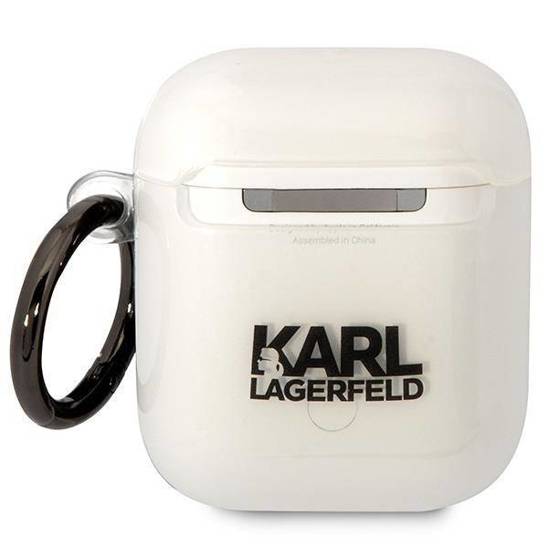 Oryginalne Etui APPLE AIRPODS Karl Lagerfeld Ikonik Choupette (KLA2HNCHTCT) transparentne