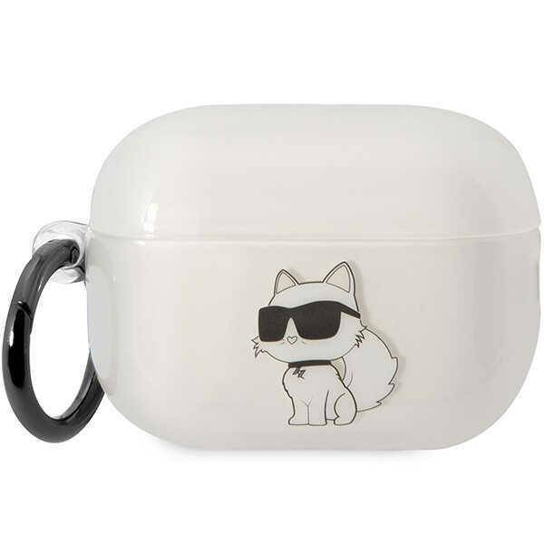 Oryginalne Etui APPLE AIRPODS PRO 2 Karl Lagerfeld Ikonik Choupette (KLAP2HNCHTCT) transparentne