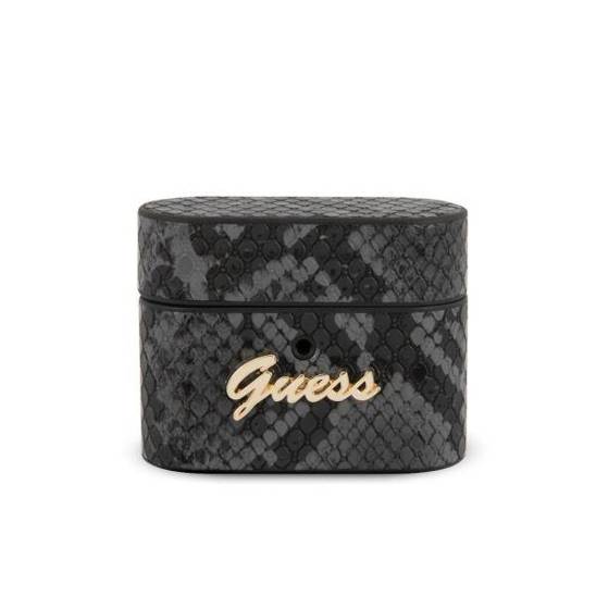 Oryginalne Etui APPLE AIRPODS PRO Guess Python Collection (GUACAPPUSNSMLBK) czarne