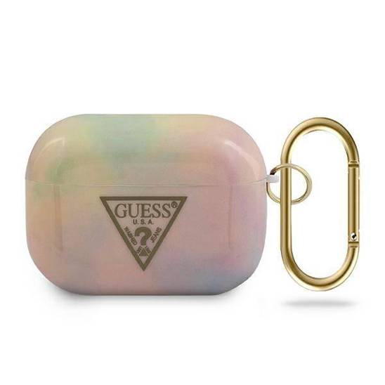 Oryginalne Etui APPLE AIRPODS PRO Guess Tie & Dye Collection (GUACAPTPUMCGG01) różowe