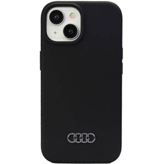 Oryginalne Etui APPLE IPHONE 15 Audi Silicone Case (AU-LSRIP15-Q3/D1-BK) czarne