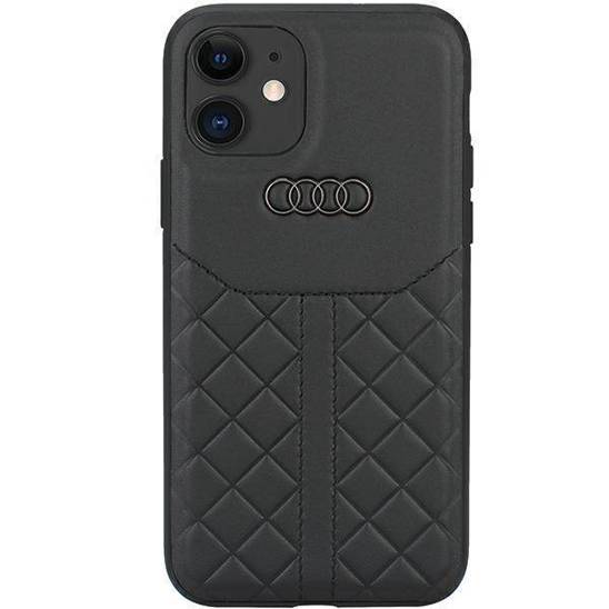 Oryginalne Etui IPHONE 11 Audi Genuine Leather (AU-TPUPCIP11R-Q8/D1-BK) czarne