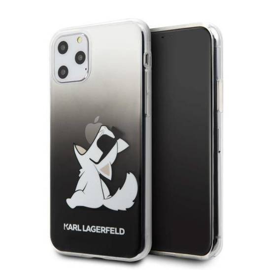 Oryginalne Etui IPHONE 11 PRO MAX Karl Lagerfeld Hardcase Choupette Fun (KLHCN65CFNRCBK) czarne