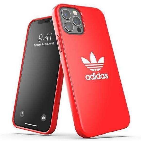 Oryginalne Etui IPHONE 12 / 12 PRO Adidas OR Snap Case Trefoil czerwone