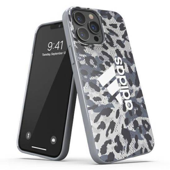 Oryginalne Etui IPHONE 13 PRO MAX Adidas OR Snap Case Leopard szare