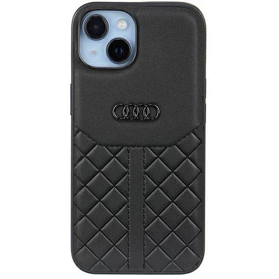 Oryginalne Etui IPHONE 14 Audi Genuine Leather (AU-TPUPCIP14-Q8/D1-BK) czarne