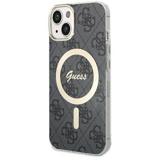 Oryginalne Etui IPHONE 14 PLUS / 15 PLUS Guess Hardcase 4G MagSafe (GUHMP15MH4STK) czarne