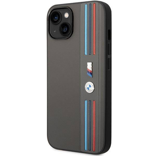 Oryginalne Etui IPHONE 14 PLUS BMW Tricolor M Collection (BMHCP14M22PPMA) szare