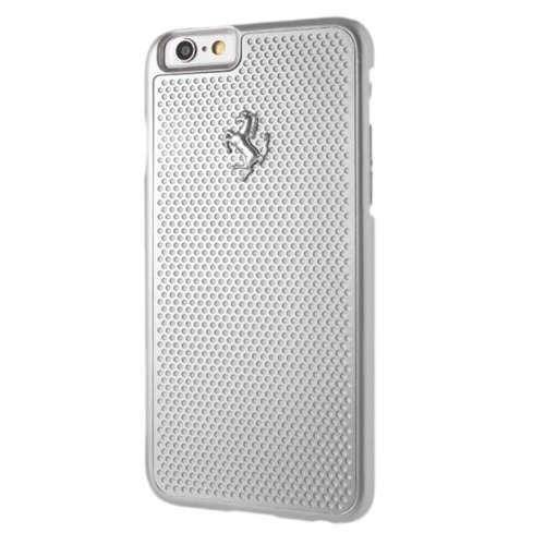 Oryginalne Etui IPHONE 6 / 6S Ferrari Hardcase Perforated Aluminium (FEPEHCP6SI) srebrne