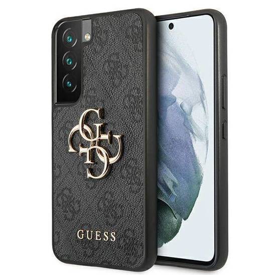 Oryginalne Etui SAMSUNG GALAXY S22 Guess Hardcase 4G Big Metal Logo GUHCS22S4GMGGR szare