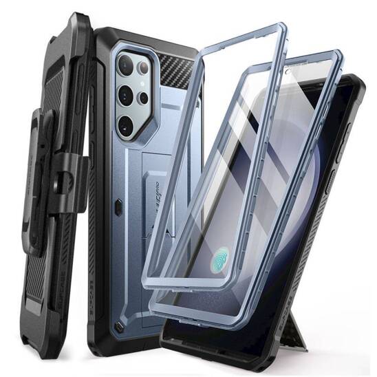 Oryginalne Etui SAMSUNG GALAXY S24 ULTRA Supcase Unicorn Beetle Pro 2-set niebieskie